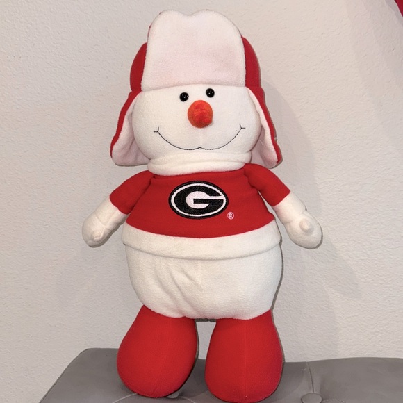 Georgia Bulldogs The Memory Company Chilly plush Snowman - Picture 1 of 4